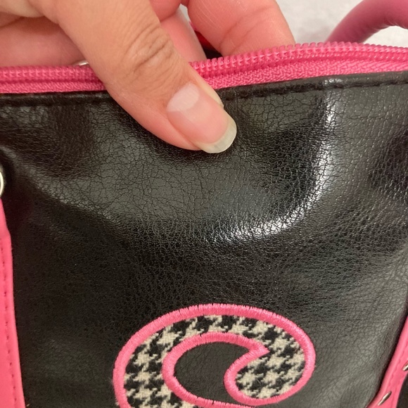 Rosetti Faux Leather Black & Pink Purse - Picture 14 of 14